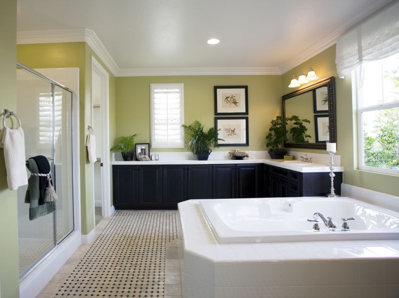 Modern Bathroom with Large Tiles